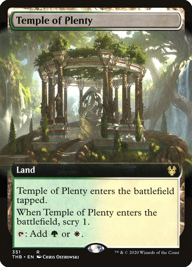 Temple of Plenty (Extended Art) [Theros Beyond Death] | Deep Dive Games St. Marys