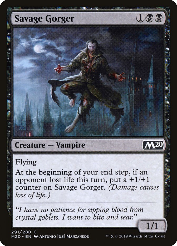 Savage Gorger [Core Set 2020] | Deep Dive Games St. Marys