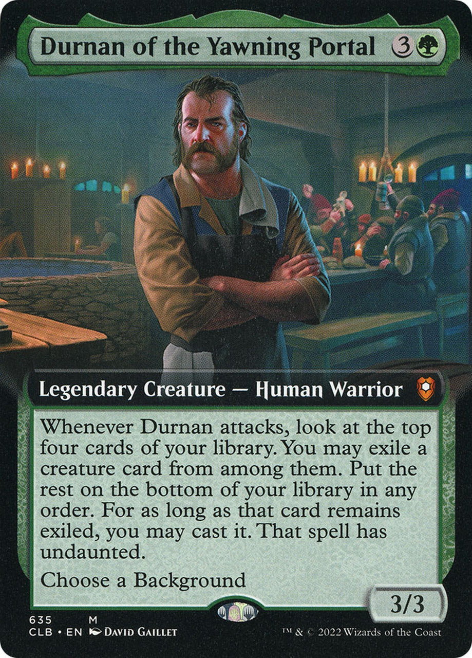 Durnan of the Yawning Portal (Extended Art) [Commander Legends: Battle for Baldur's Gate] | Deep Dive Games St. Marys