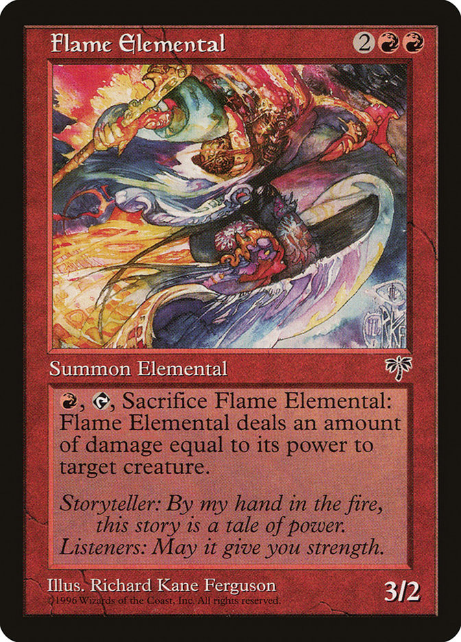 Flame Elemental [Mirage] | Deep Dive Games St. Marys