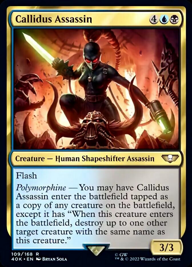 Callidus Assassin (Surge Foil) [Warhammer 40,000] | Deep Dive Games St. Marys