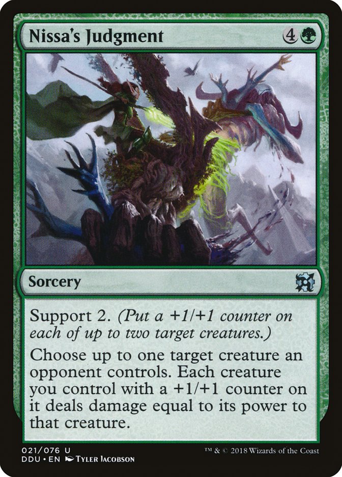 Nissa's Judgment [Duel Decks: Elves vs. Inventors] | Deep Dive Games St. Marys