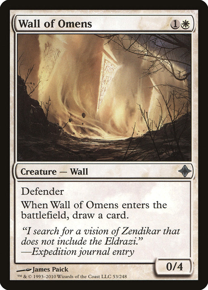Wall of Omens [Rise of the Eldrazi] | Deep Dive Games St. Marys