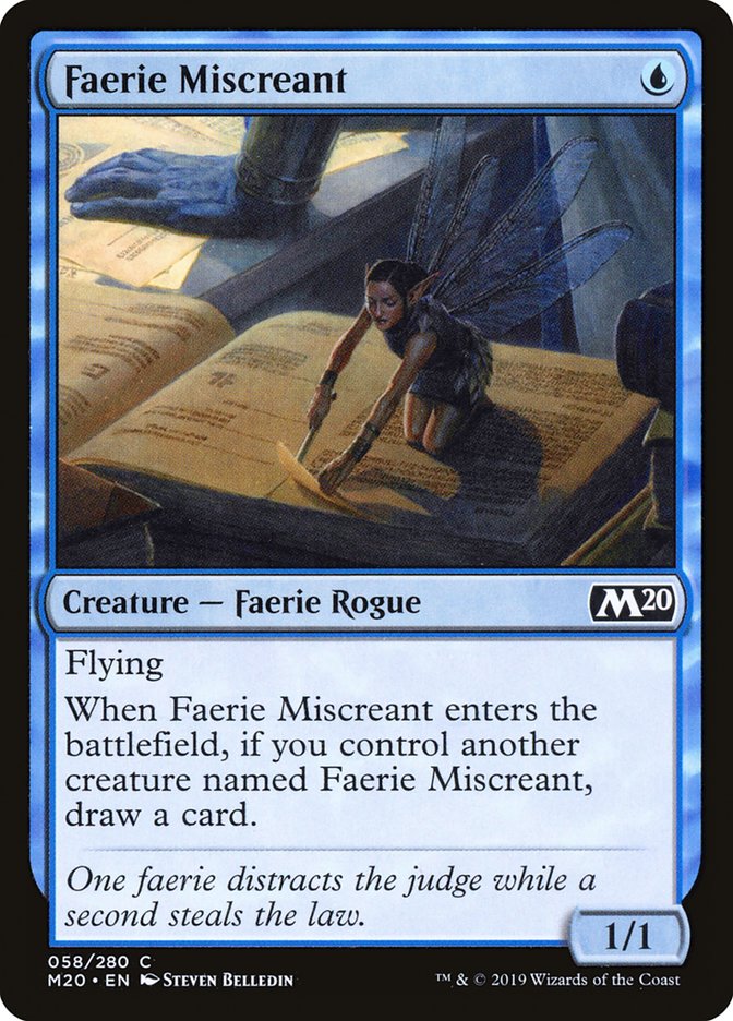 Faerie Miscreant [Core Set 2020] | Deep Dive Games St. Marys
