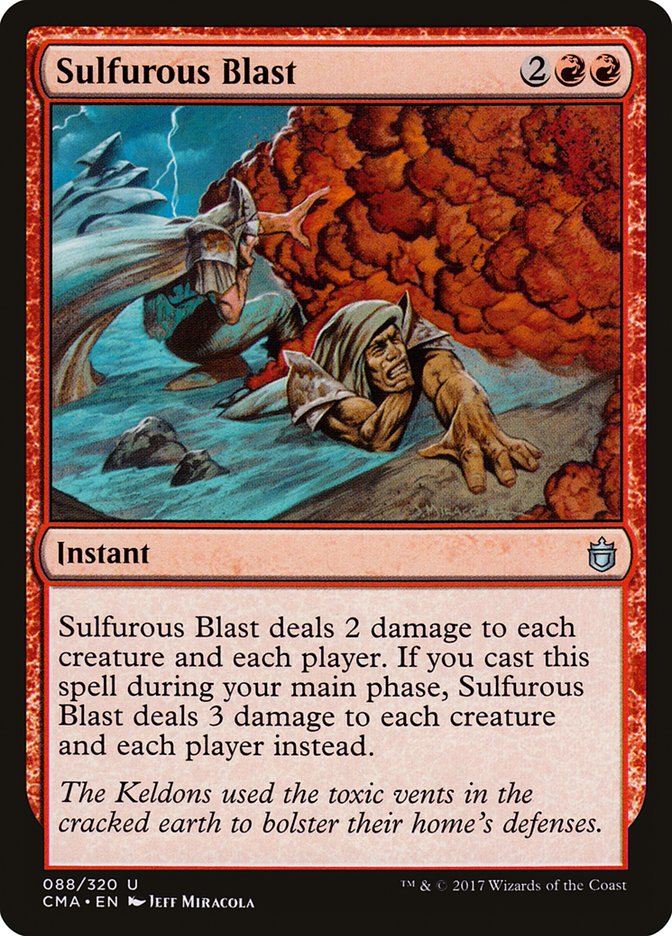 Sulfurous Blast [Commander Anthology] | Deep Dive Games St. Marys