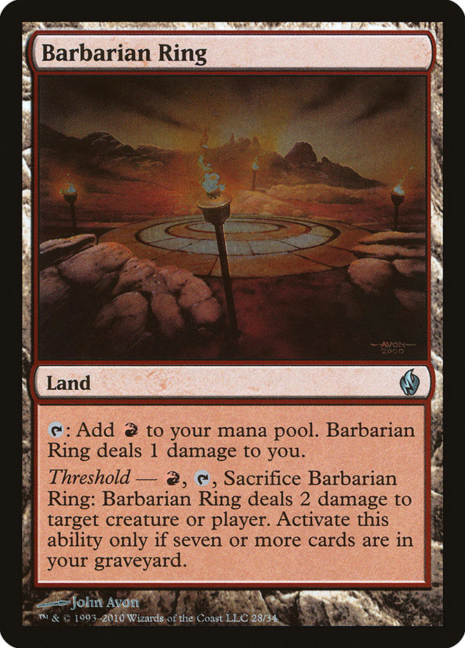 Barbarian Ring [Premium Deck Series: Fire and Lightning] | Deep Dive Games St. Marys