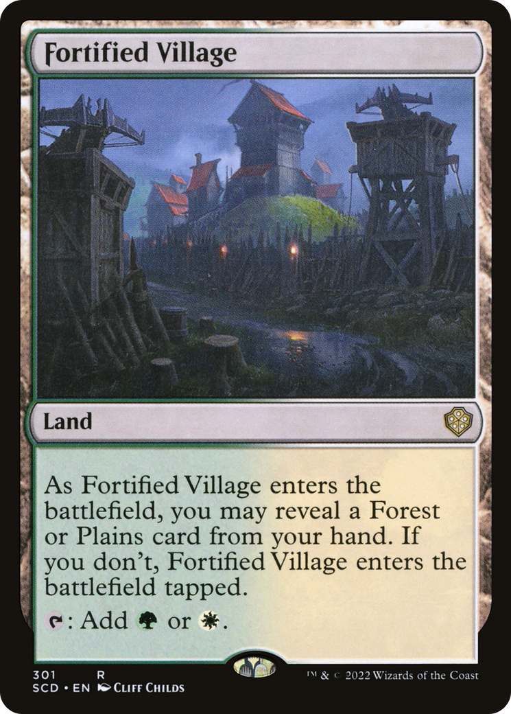 Fortified Village [Starter Commander Decks] | Deep Dive Games St. Marys