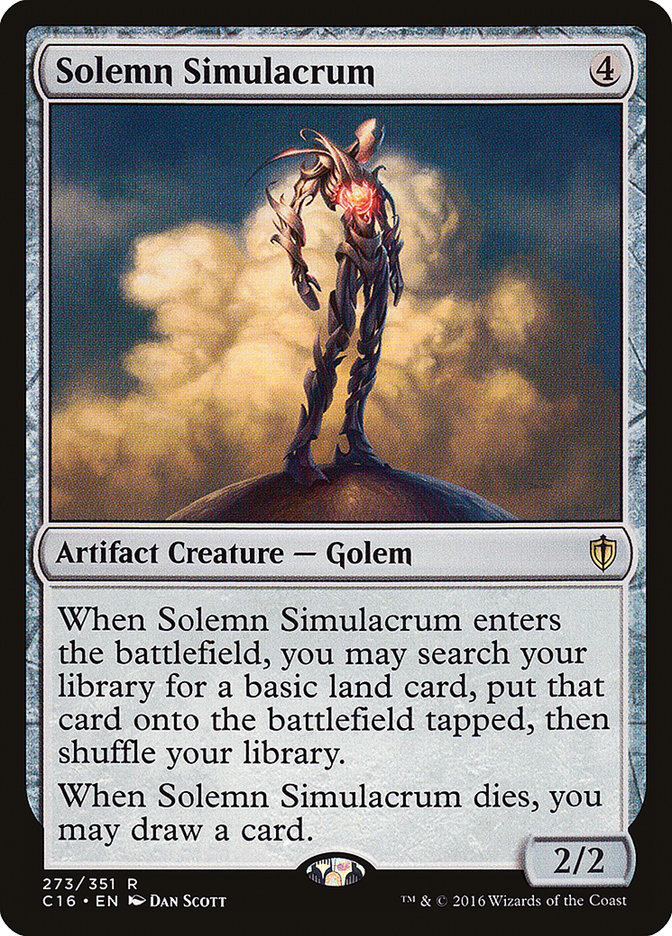 Solemn Simulacrum [Commander 2016] | Deep Dive Games St. Marys
