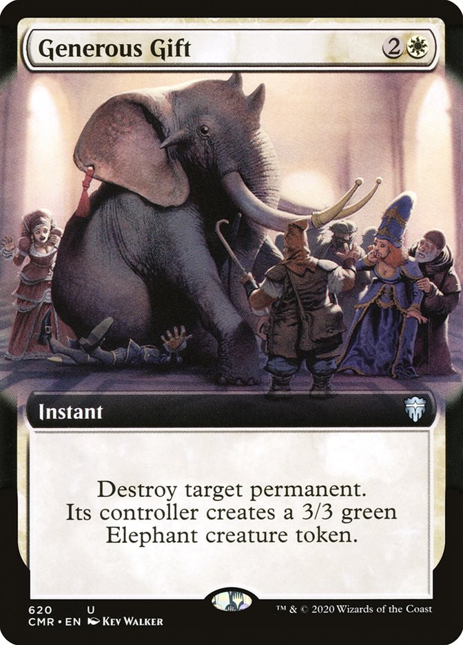Generous Gift (Extended Art) [Commander Legends] | Deep Dive Games St. Marys