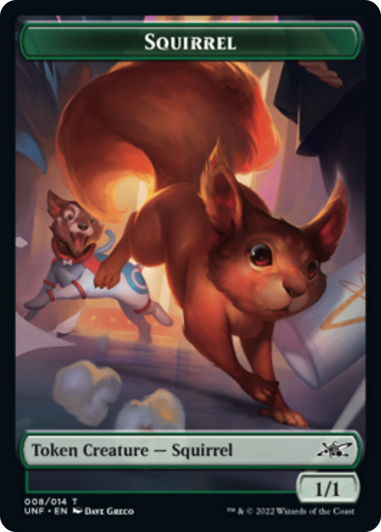 Squirrel // Treasure (012) Double-Sided Token [Unfinity Tokens] | Deep Dive Games St. Marys