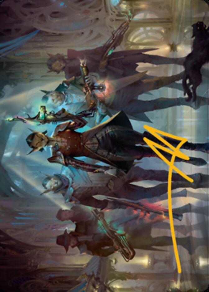 Family's Favor Art Card (Gold-Stamped Signature) [Streets of New Capenna Art Series] | Deep Dive Games St. Marys