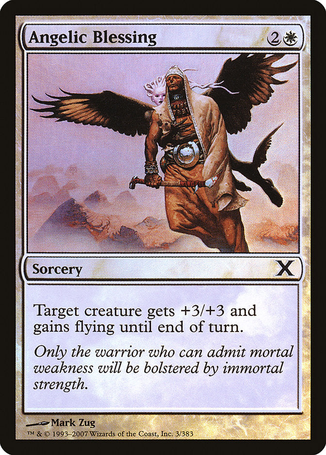 Angelic Blessing (Premium Foil) [Tenth Edition] | Deep Dive Games St. Marys