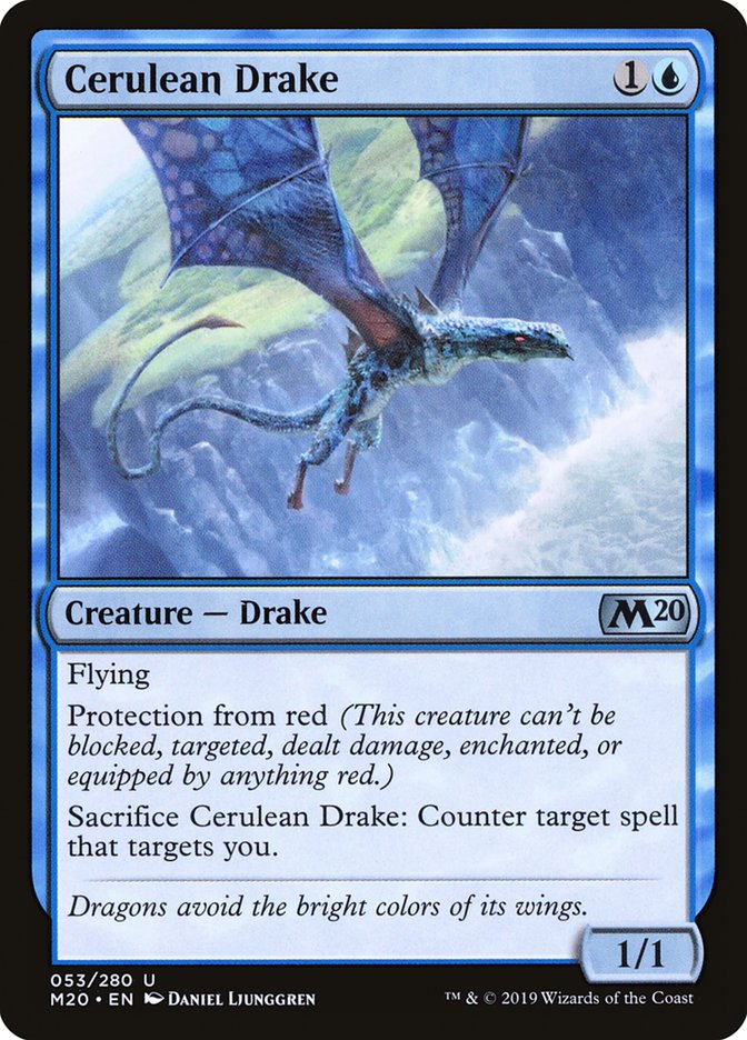 Cerulean Drake [Core Set 2020] | Deep Dive Games St. Marys