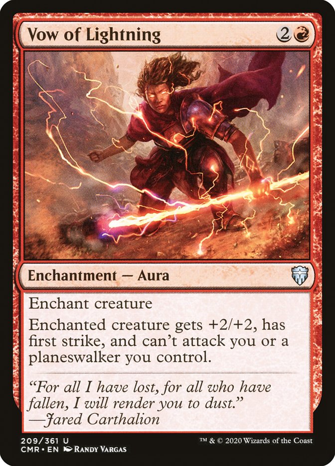 Vow of Lightning [Commander Legends] | Deep Dive Games St. Marys