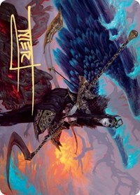Eradicator Valkyrie Art Card (Gold-Stamped Signature) [Kaldheim Art Series] | Deep Dive Games St. Marys
