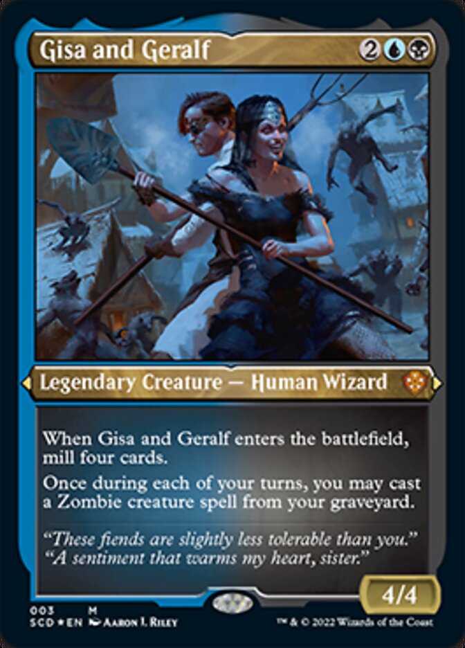 Gisa and Geralf (Foil Etched) [Starter Commander Decks] | Deep Dive Games St. Marys