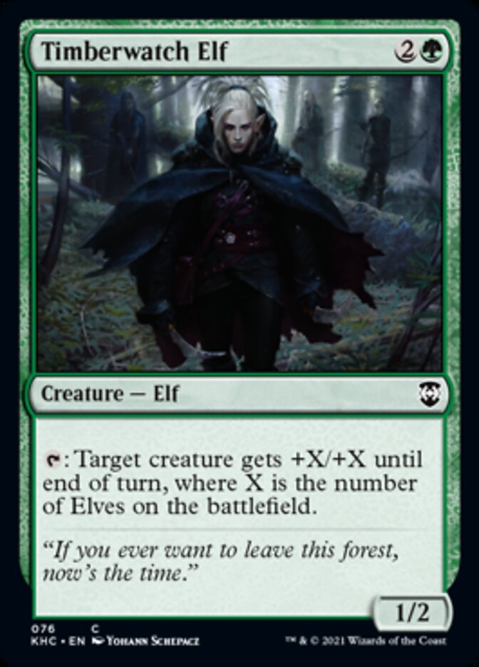 Timberwatch Elf [Kaldheim Commander] | Deep Dive Games St. Marys
