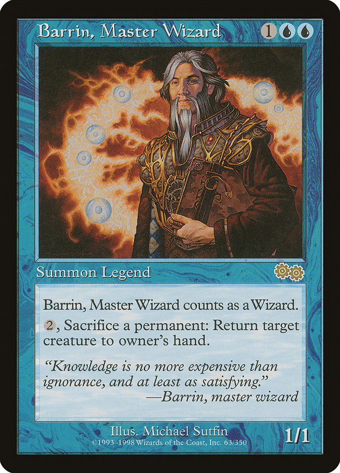 Barrin, Master Wizard [Urza's Saga] | Deep Dive Games St. Marys