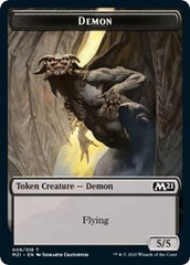 Demon // Zombie Double-Sided Token [Core Set 2021 Tokens] | Deep Dive Games St. Marys