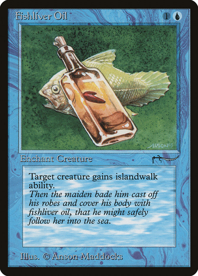 Fishliver Oil (Dark Mana Cost) [Arabian Nights] | Deep Dive Games St. Marys