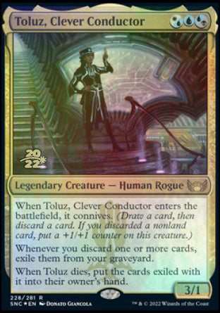 Toluz, Clever Conductor [Streets of New Capenna Prerelease Promos] | Deep Dive Games St. Marys
