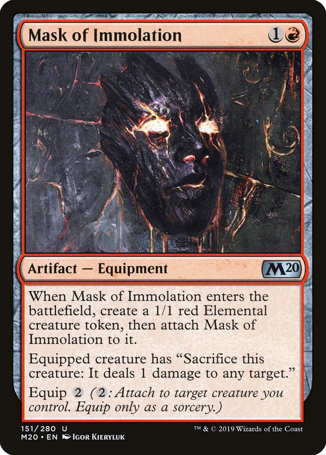 Mask of Immolation [Core Set 2020] | Deep Dive Games St. Marys
