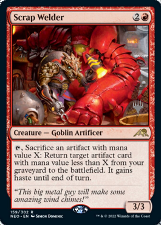 Scrap Welder (Promo Pack) [Kamigawa: Neon Dynasty Promos] | Deep Dive Games St. Marys
