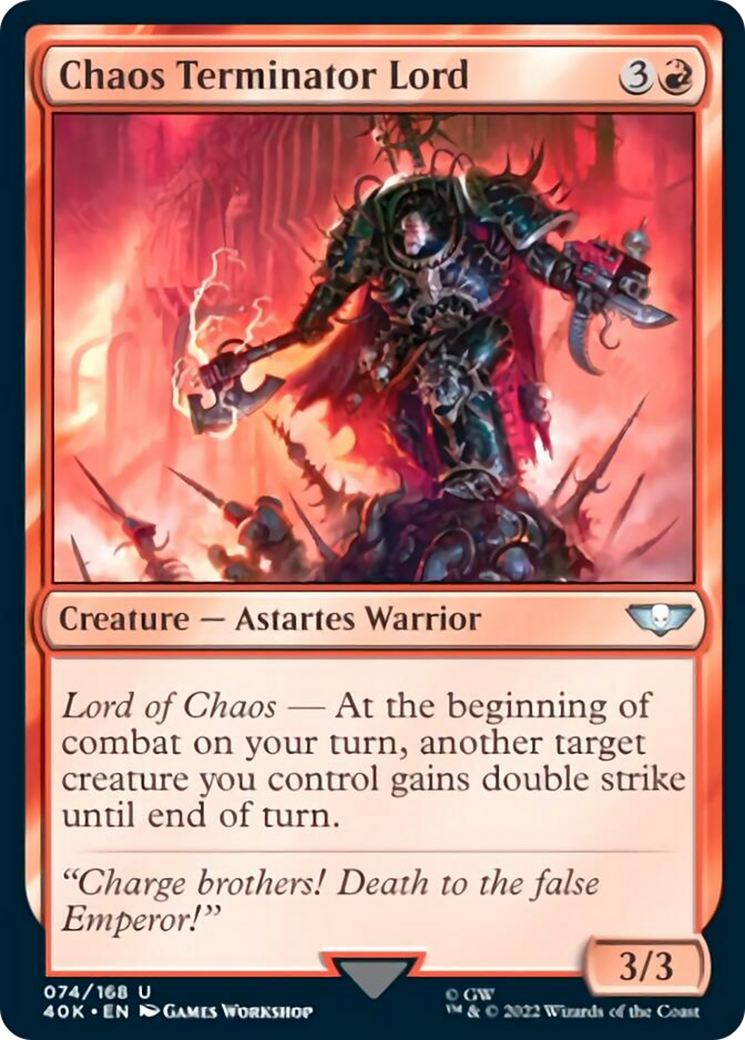 Chaos Terminator Lord (Surge Foil) [Warhammer 40,000] | Deep Dive Games St. Marys