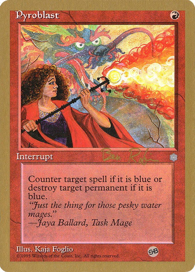 Pyroblast (Ben Rubin) (SB) [World Championship Decks 1998] | Deep Dive Games St. Marys