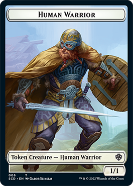 Insect // Human Warrior Double-Sided Token [Starter Commander Decks] | Deep Dive Games St. Marys
