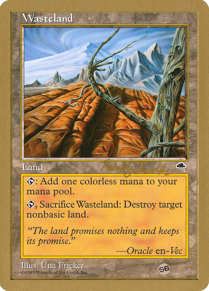 Wasteland (Randy Buehler) (SB) [World Championship Decks 1998] | Deep Dive Games St. Marys