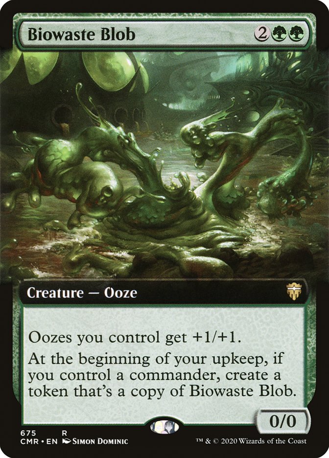Biowaste Blob (Extended Art) [Commander Legends] | Deep Dive Games St. Marys