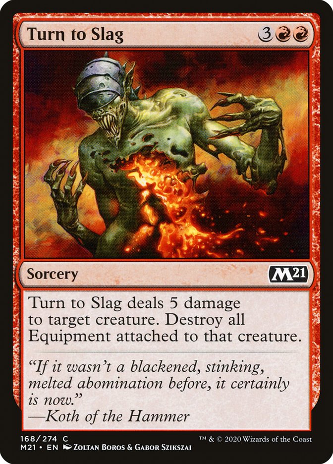 Turn to Slag [Core Set 2021] | Deep Dive Games St. Marys