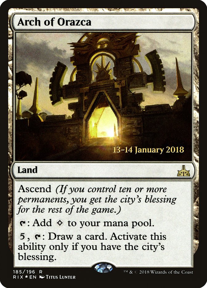 Arch of Orazca [Rivals of Ixalan Prerelease Promos] | Deep Dive Games St. Marys