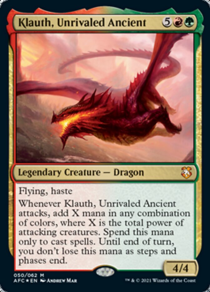 Klauth, Unrivaled Ancient [Dungeons & Dragons: Adventures in the Forgotten Realms Commander] | Deep Dive Games St. Marys