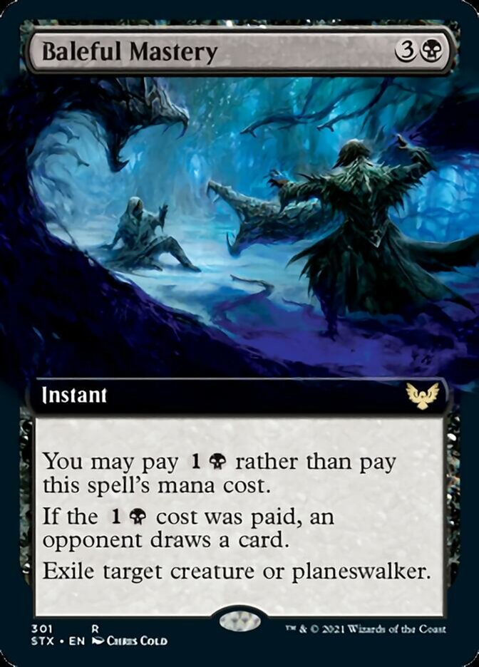 Baleful Mastery (Extended Art) [Strixhaven: School of Mages] | Deep Dive Games St. Marys