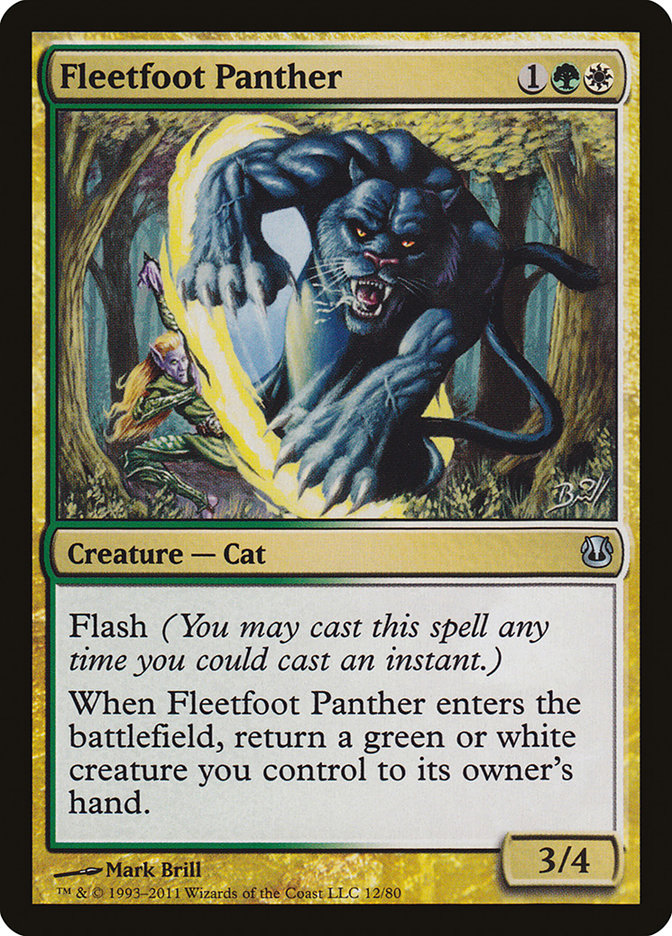 Fleetfoot Panther [Duel Decks: Ajani vs. Nicol Bolas] | Deep Dive Games St. Marys