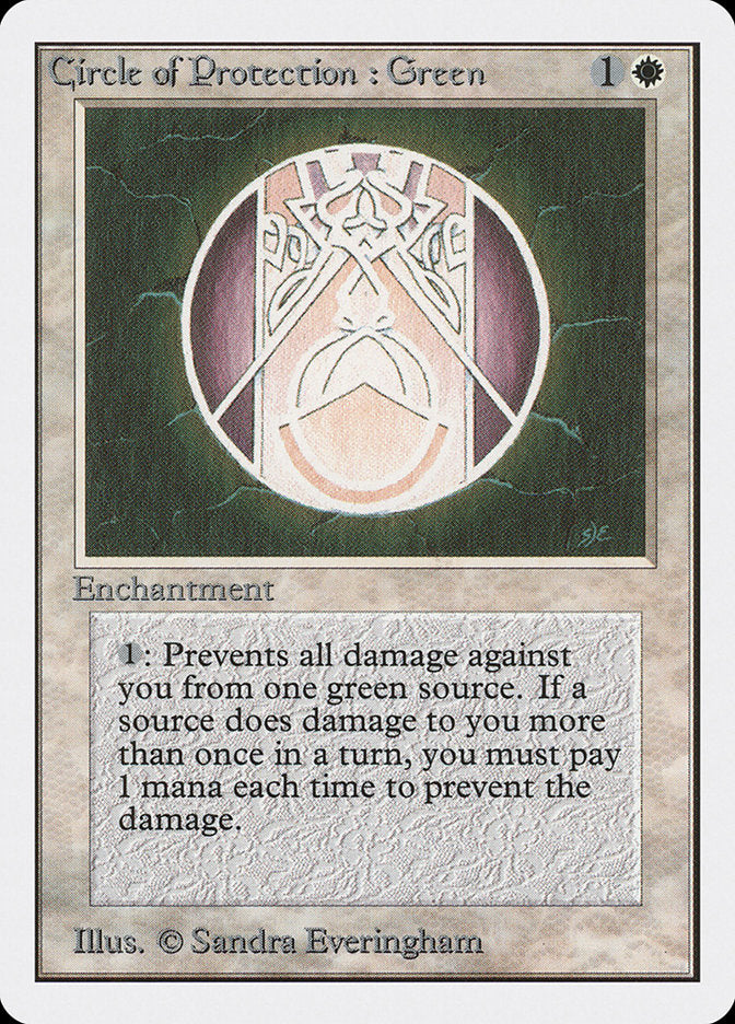 Circle of Protection: Green [Unlimited Edition] | Deep Dive Games St. Marys