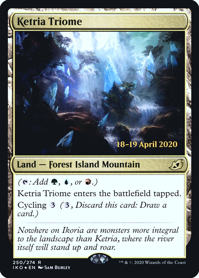 Ketria Triome [Ikoria: Lair of Behemoths Prerelease Promos] | Deep Dive Games St. Marys