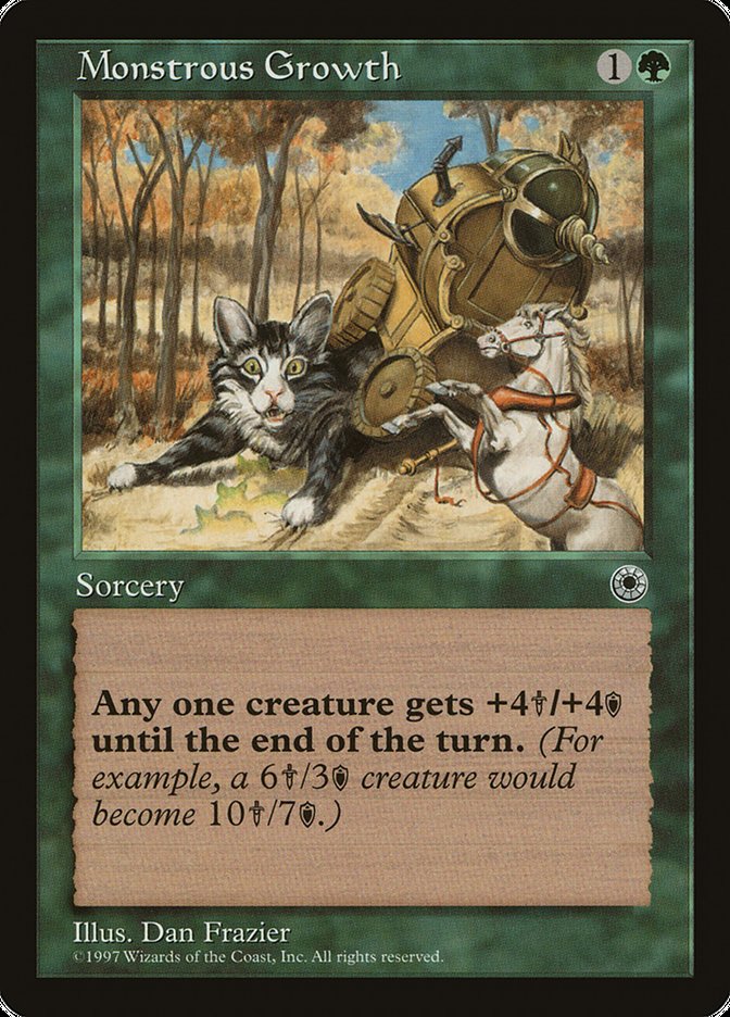Monstrous Growth (No Flavor Text) [Portal] | Deep Dive Games St. Marys