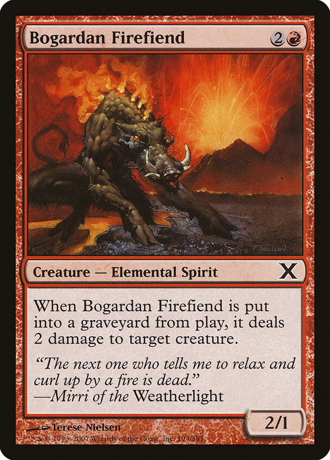 Bogardan Firefiend [Tenth Edition] | Deep Dive Games St. Marys