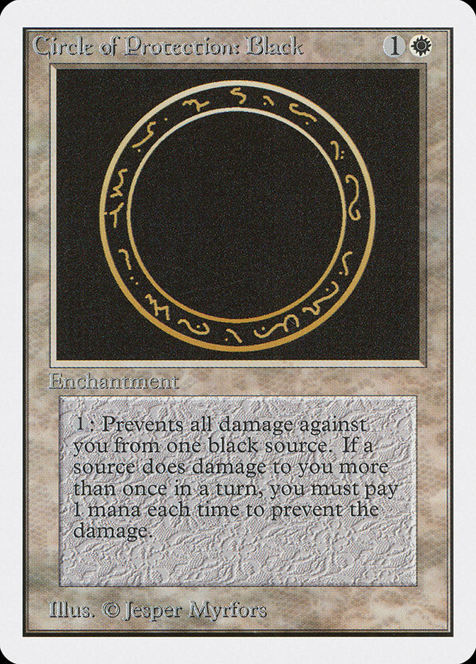 Circle of Protection: Black [Unlimited Edition] | Deep Dive Games St. Marys
