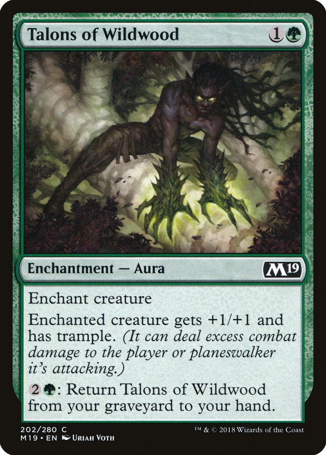 Talons of Wildwood [Core Set 2019] | Deep Dive Games St. Marys