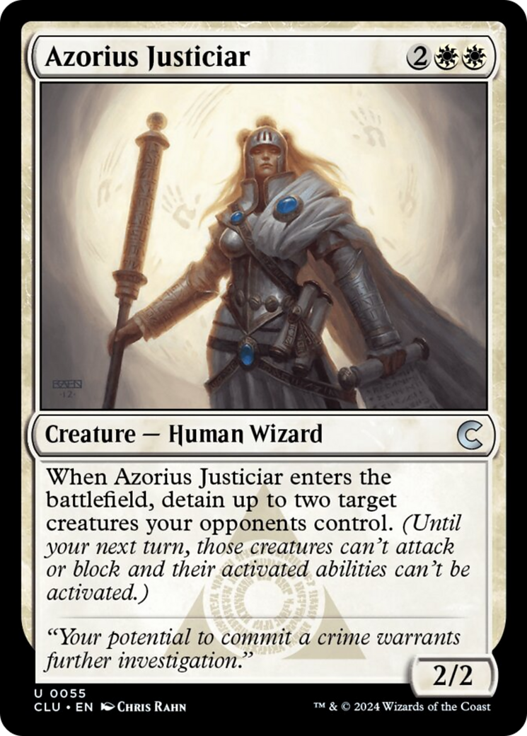 Azorius Justiciar [Ravnica: Clue Edition] | Deep Dive Games St. Marys