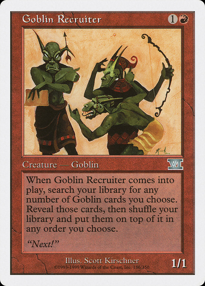 Goblin Recruiter [Classic Sixth Edition] | Deep Dive Games St. Marys