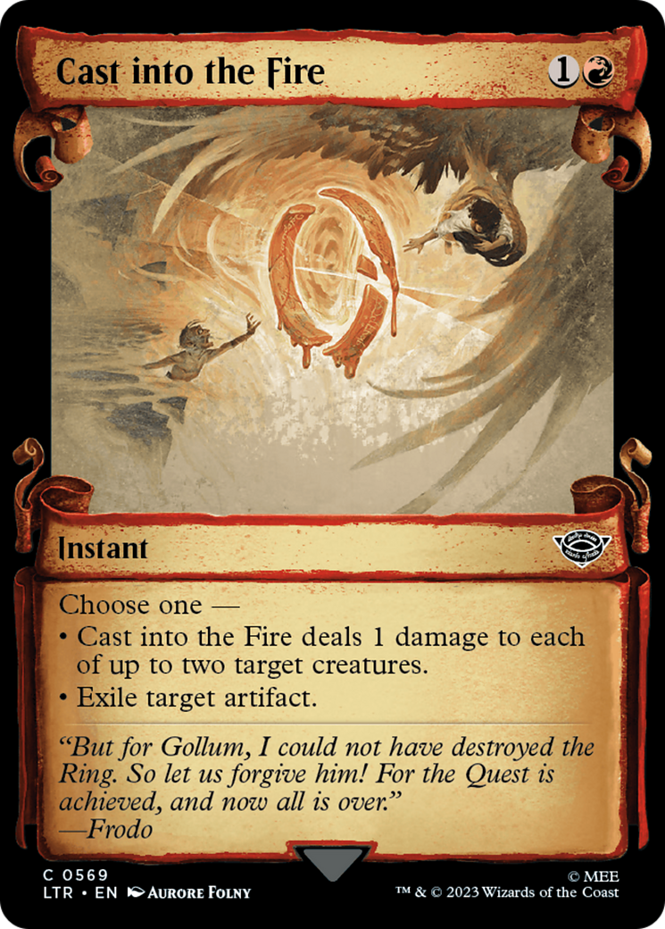 Cast into the Fire [The Lord of the Rings: Tales of Middle-Earth Showcase Scrolls] | Deep Dive Games St. Marys