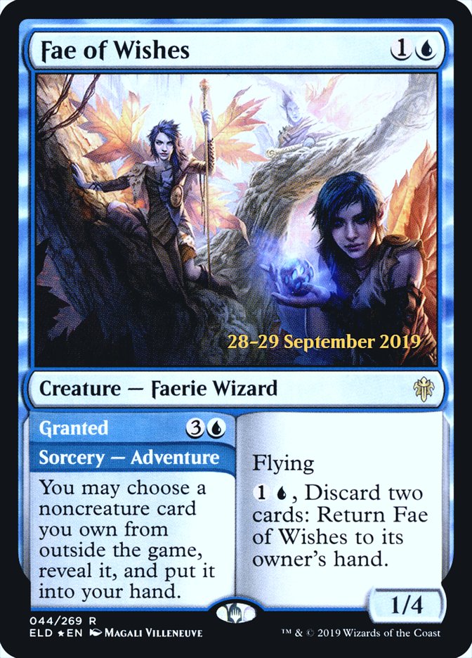 Fae of Wishes // Granted [Throne of Eldraine Prerelease Promos] | Deep Dive Games St. Marys