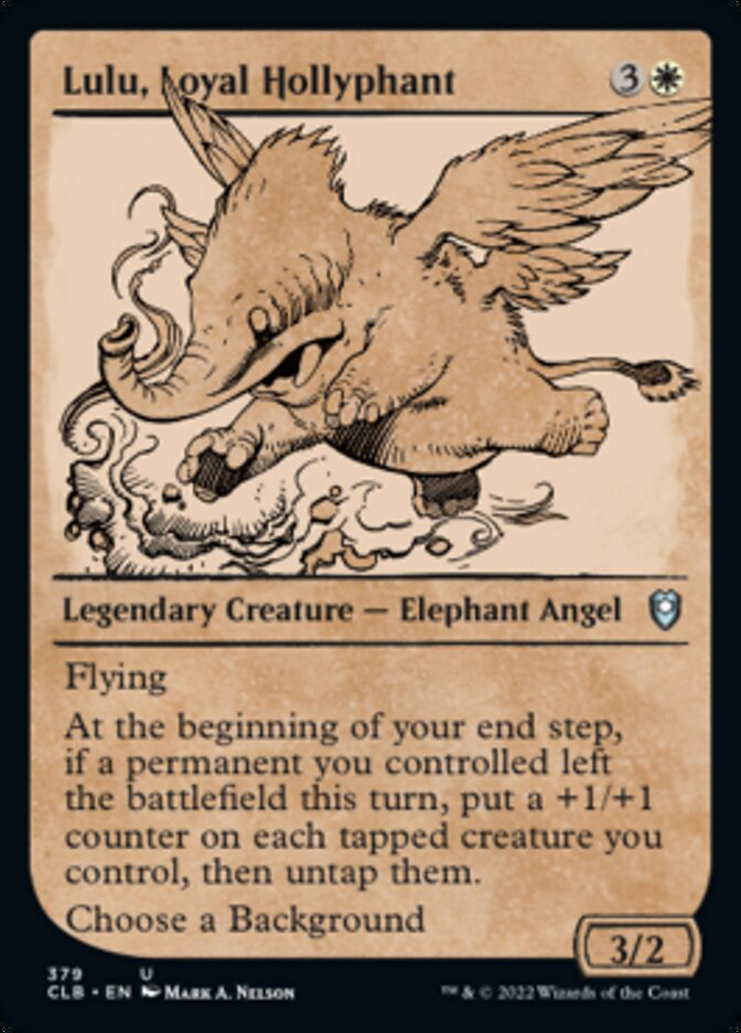 Lulu, Loyal Hollyphant (Showcase) [Commander Legends: Battle for Baldur's Gate] | Deep Dive Games St. Marys
