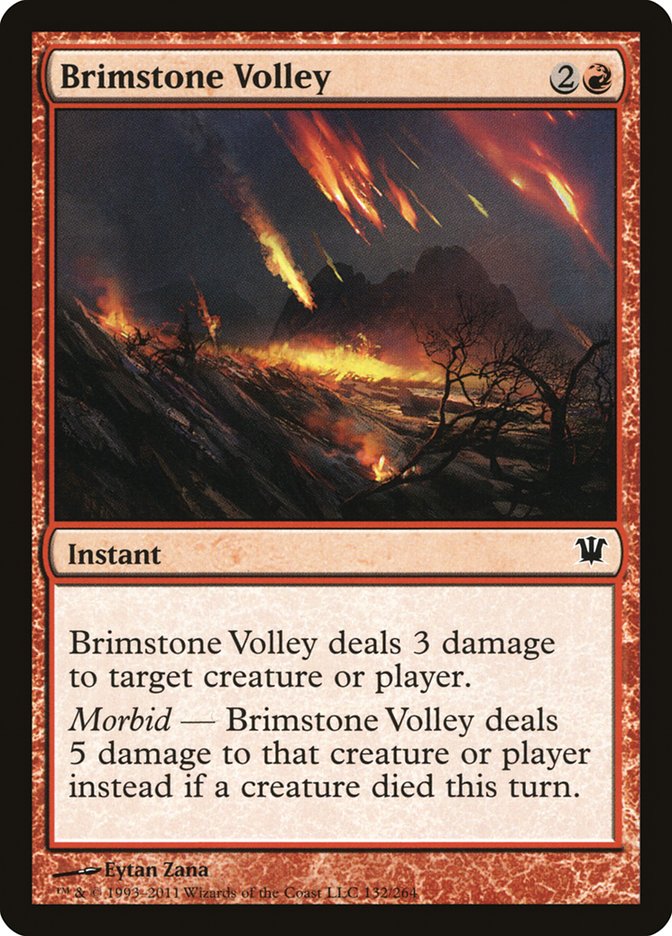 Brimstone Volley [Innistrad] | Deep Dive Games St. Marys