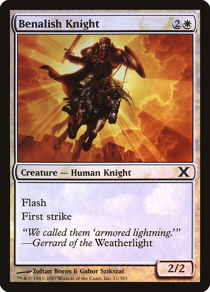 Benalish Knight (Premium Foil) [Tenth Edition] | Deep Dive Games St. Marys